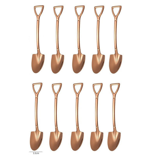 Frendorf | 10PCS Kaffee Löffel Schaufel Dessertlöffel Teelöffel Rührlöffel