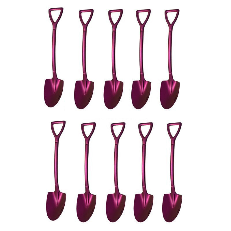 Frendorf | 10PCS Kaffee Löffel Schaufel Dessertlöffel Teelöffel Rührlöffel