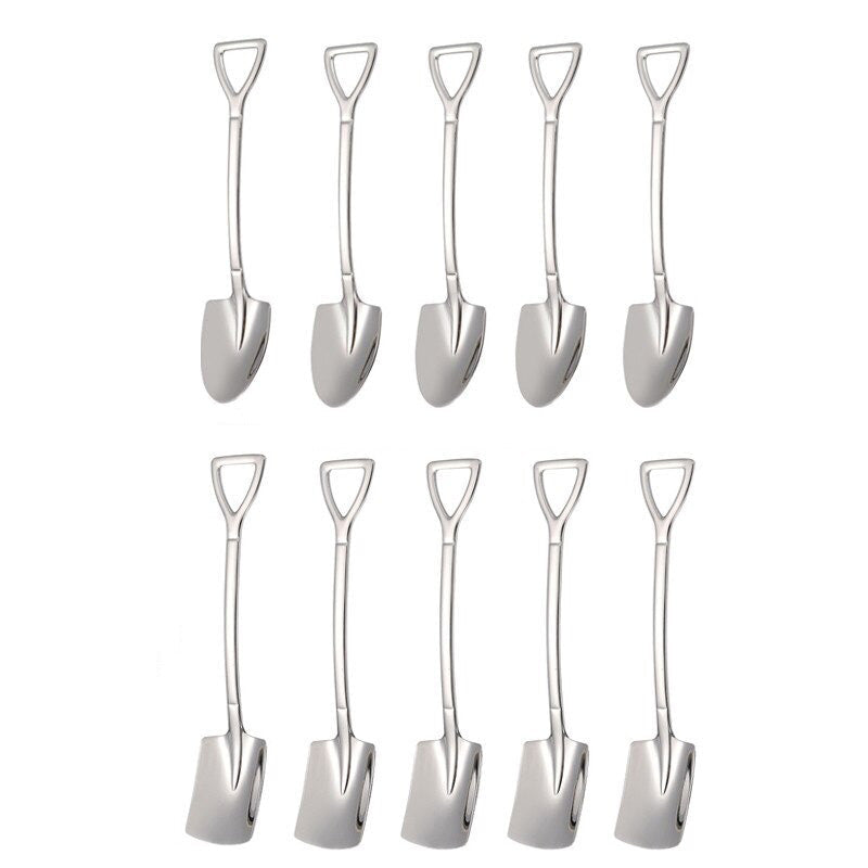 Frendorf | 10PCS Kaffee Löffel Schaufel Dessertlöffel Teelöffel Rührlöffel