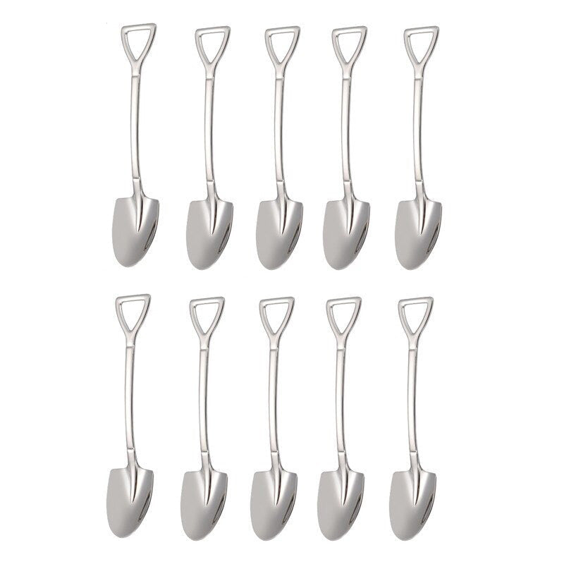 Frendorf | 10PCS Kaffee Löffel Schaufel Dessertlöffel Teelöffel Rührlöffel
