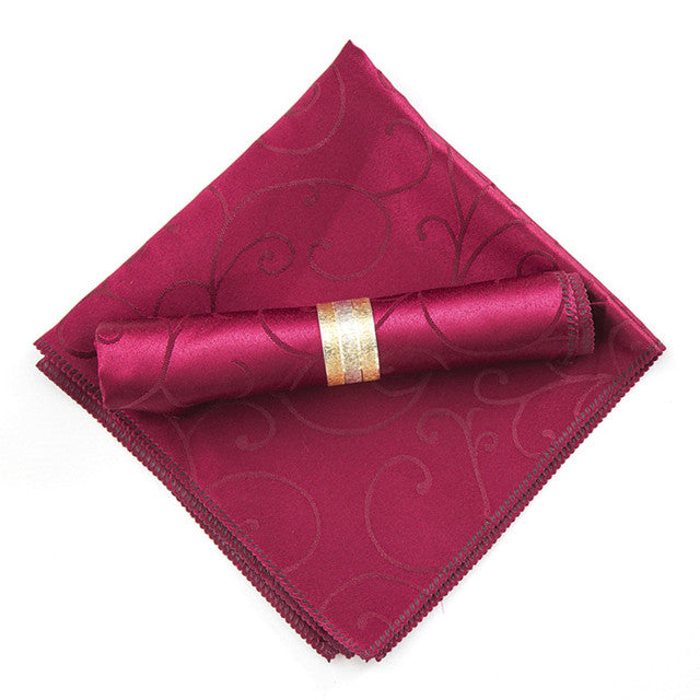 Frendorf | 10 Stück Polyester Jacquard Tisch Servietten Abendessen Servietten Taschentücher