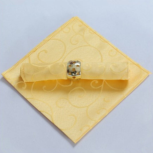 Frendorf | 10 Stück Polyester Jacquard Tisch Servietten Abendessen Servietten Taschentücher