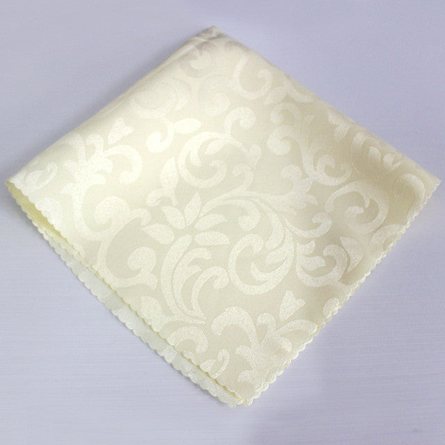 Frendorf | 10 Stück Polyester Jacquard Tisch Servietten Abendessen Servietten Taschentücher