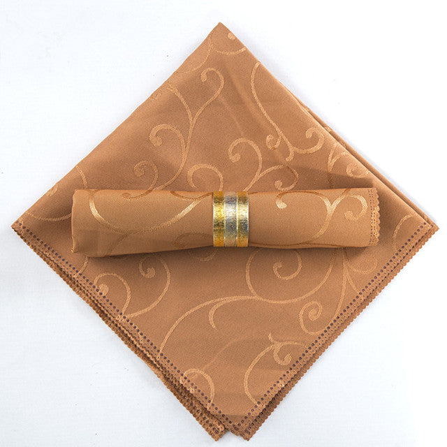 Frendorf | 10 Stück Polyester Jacquard Tisch Servietten Abendessen Servietten Taschentücher