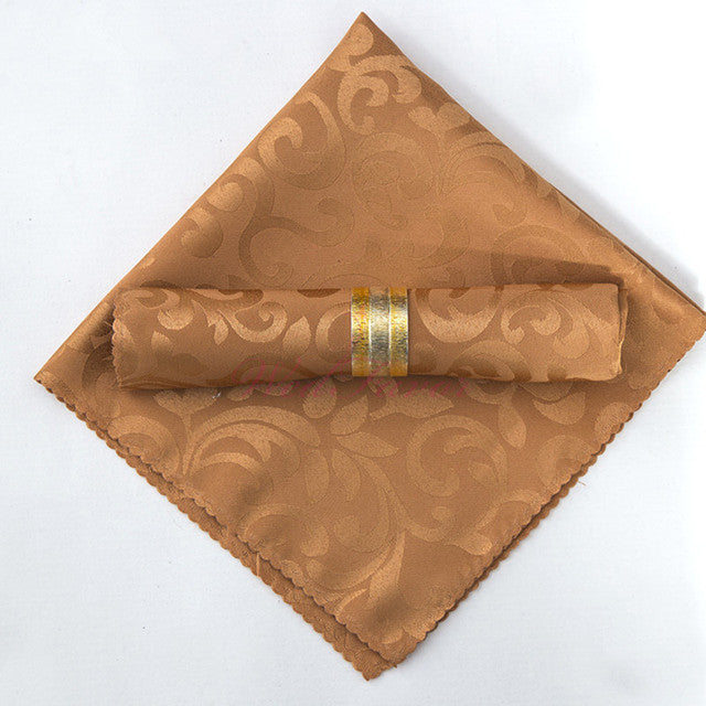 Frendorf | 10 Stück Polyester Jacquard Tisch Servietten Abendessen Servietten Taschentücher