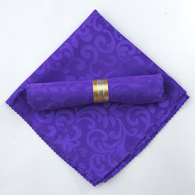 Frendorf | 10 Stück Polyester Jacquard Tisch Servietten Abendessen Servietten Taschentücher