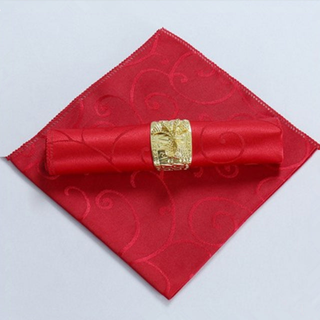Frendorf | 10 Stück Polyester Jacquard Tisch Servietten Abendessen Servietten Taschentücher