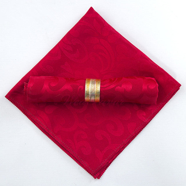 Frendorf | 10 Stück Polyester Jacquard Tisch Servietten Abendessen Servietten Taschentücher