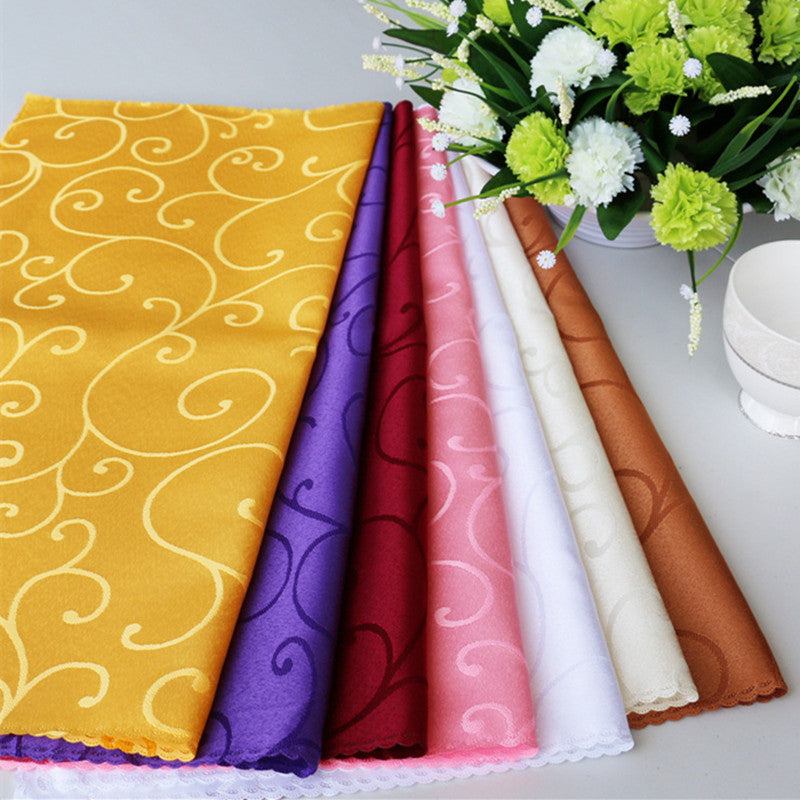 Frendorf | 10 Stück Polyester Jacquard Tisch Servietten Abendessen Servietten Taschentücher