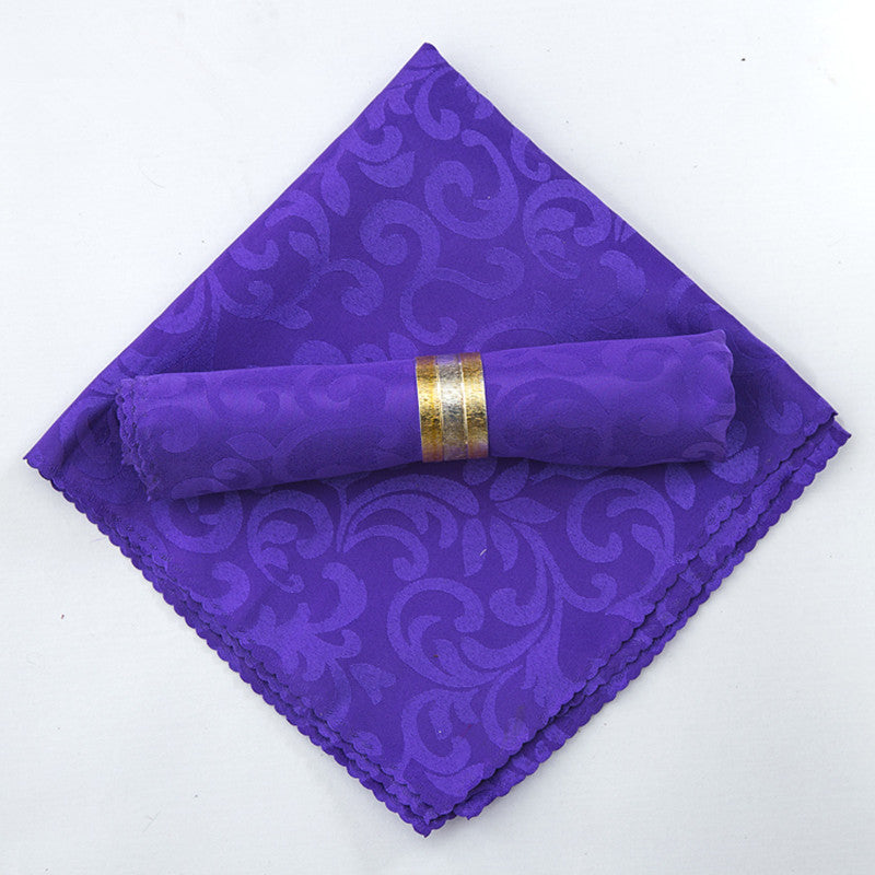 Frendorf | 10 Stück Polyester Jacquard Tisch Servietten Abendessen Servietten Taschentücher