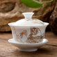 11.11 gaiwan 80cc Porzellan Tischgeschirr chinesische Keramik Teeschalen Set mit Deckel Tasse Untertasse China Tasse Schalen