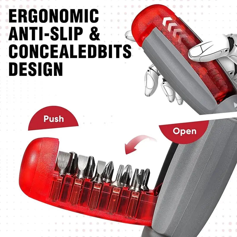 Frendorf | 11-in-1 Ratschenschraubendreher für schwer zugängliche Stellen