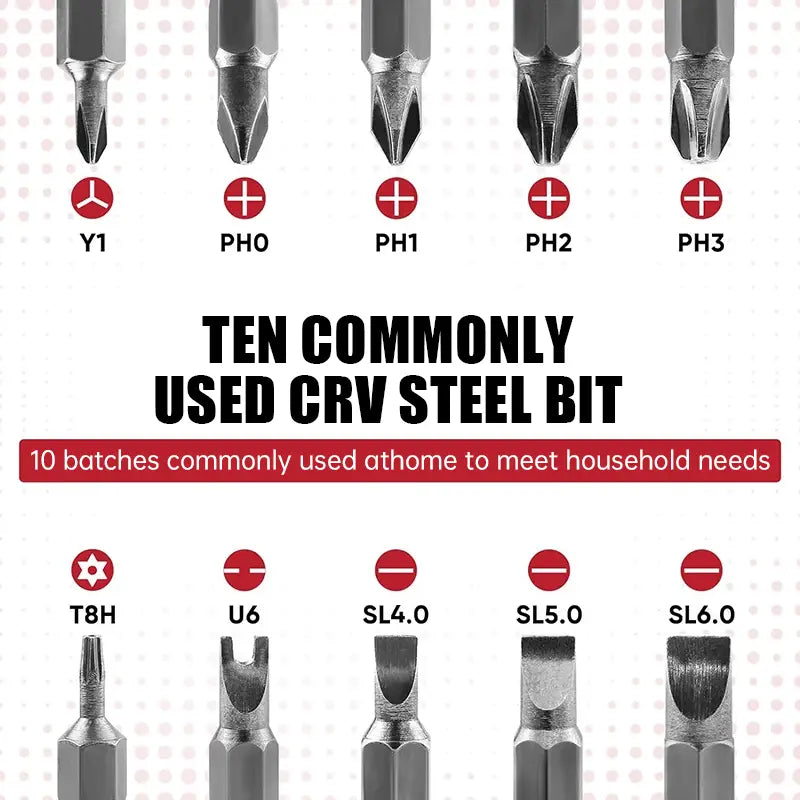 Frendorf | 11-in-1 Ratschenschraubendreher für schwer zugängliche Stellen