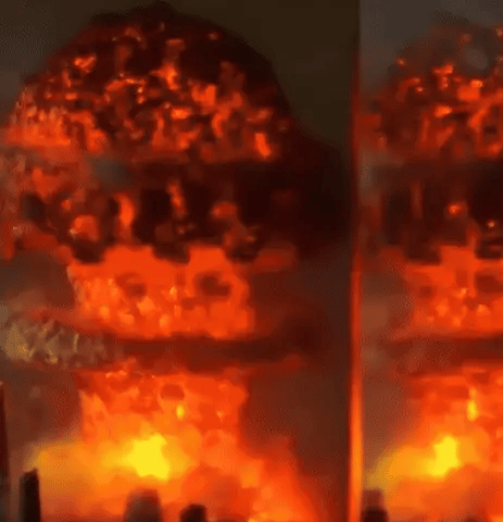 Frendorf | BlastGlow Nuklear Pilzwolken Lampe | Einzigartige Tischlampe | Dekorative Designleuchte für Wohnzimmer & Büro