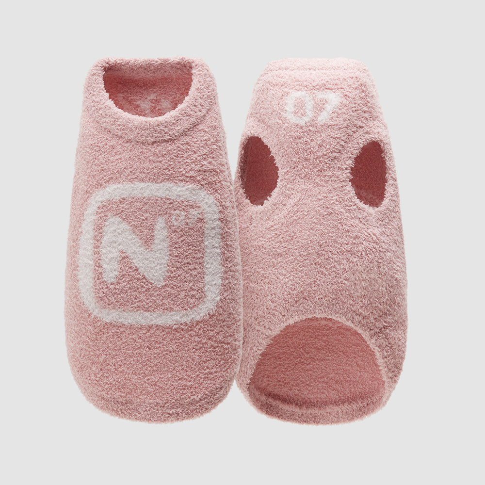 Gemütliches gestricktes passendes lockiges Plüsch-Loungewear-Set für Haustiere und Besitzer