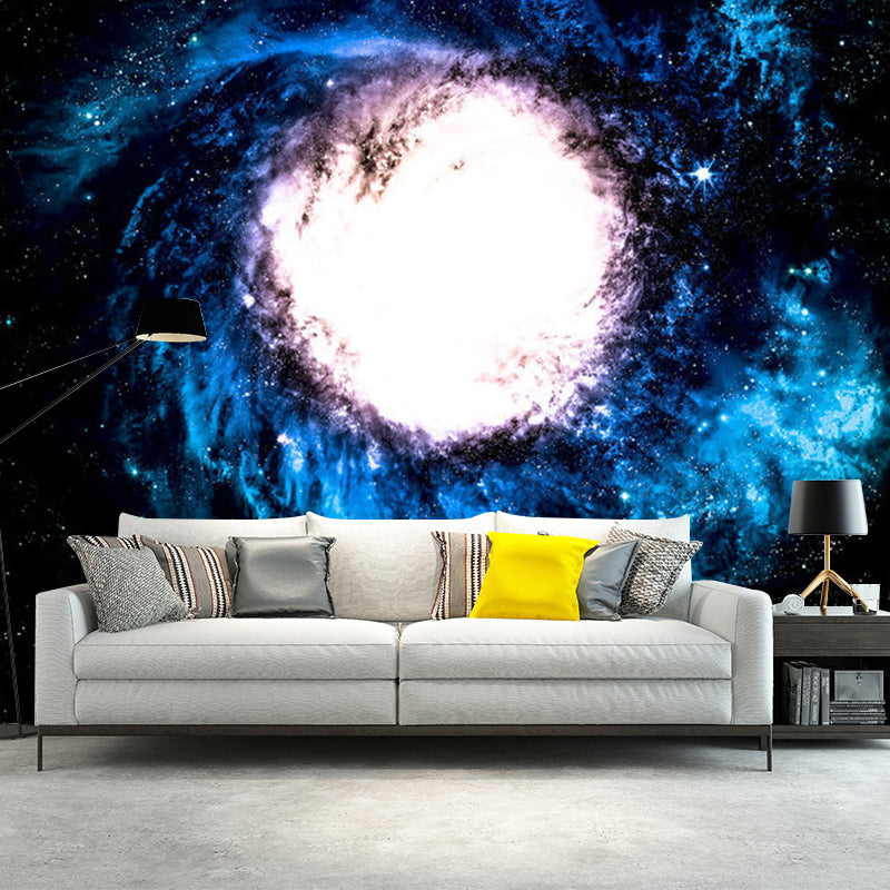 Frendorf | Whole Flaring Nebula Wandtapete für Schlafzimmer Sterne Wanddekoration in Blau und Braun, Wasserabweisend