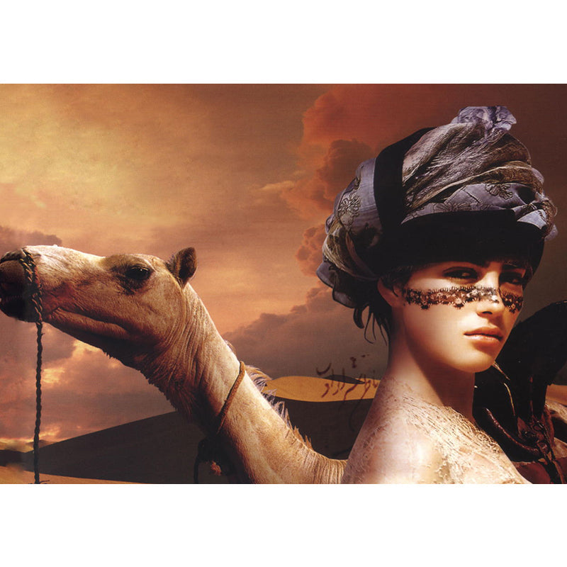 Frendorf | Grote Beauty Wand Muur Decal voor Slaapkamer Alpaca Wanddecor in Bruin, Vlekbestendig