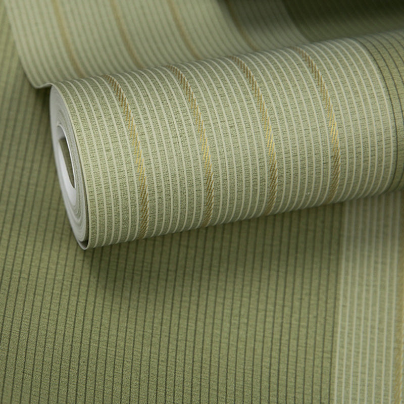 Postmoderne Tapetenrolle in neutraler Farbe Vertikale Streifen Wandverkleidung für das Schlafzimmer, 20,5"W x 33'L