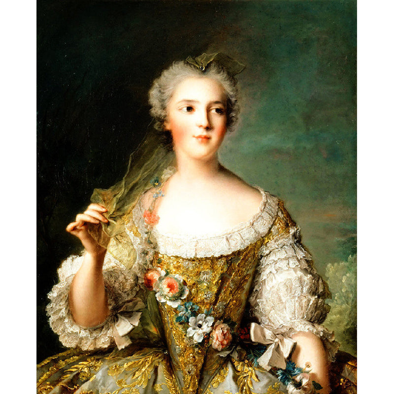 Frendorf | Braun und Weiß Nostalgisches Wandtapete Extra Groß Damen Wandverkleidung für Wohnzimmer