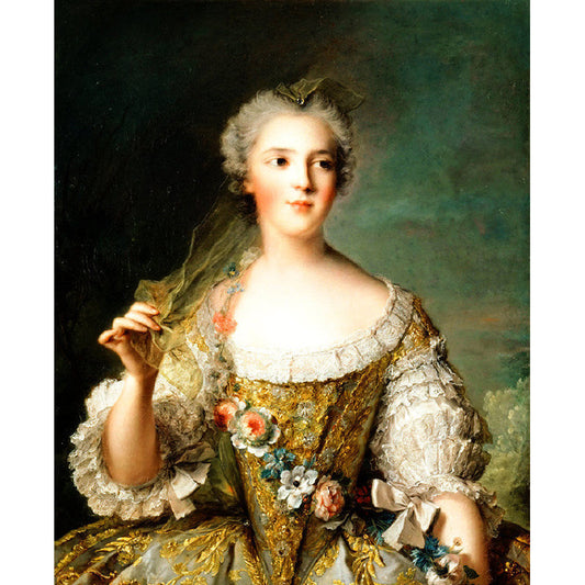 Frendorf | Braun und Weiß Nostalgisches Wandtapete Extra Groß Damen Wandverkleidung für Wohnzimmer