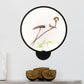 Frendorf | Chinesisches Tintenhaus/Lotus Wandmural Leichte Acryl Schlafzimmer LED Kreis Wandleuchte in Schwarz