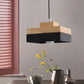 Macaron Loft Rund/Rechteck Pendelleuchte Einzelne Licht Holz Pendelleuchte für Esszimmer Buchhandlung