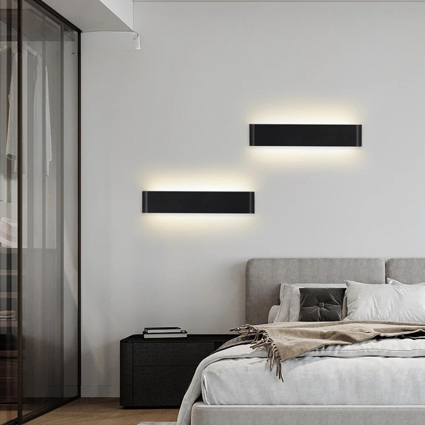 Nordic LED Wandleuchte - Moderne gebürstete Aluminium Innenwandleuchte