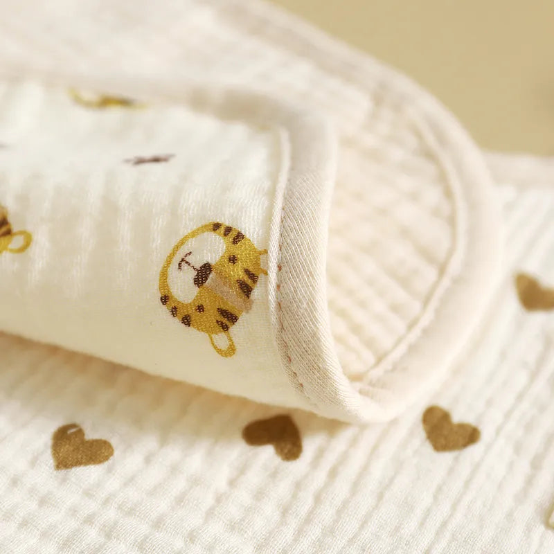 Frendorf | Baby Lätzchen aus Musselin – Weiche Spucktücher mit Druckknopf