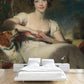 Klassische Lady Maria Conyngham Wandmalereien Weiße und Graue Schlafzimmer Wandkunst, Maßgeschneidert