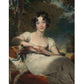 Klassische Lady Maria Conyngham Wandmalereien Weiße und Graue Schlafzimmer Wandkunst, Maßgeschneidert
