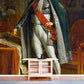 Porträt Louis Alexandre Berthier Wandklassik Vliesmaterial Wanddeko in Blau-Weiß