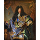 Retro-Porträt von Louis XIV Wandmalereien für Wohnzimmerdekoration Anpassbare Wandkunst in Braun