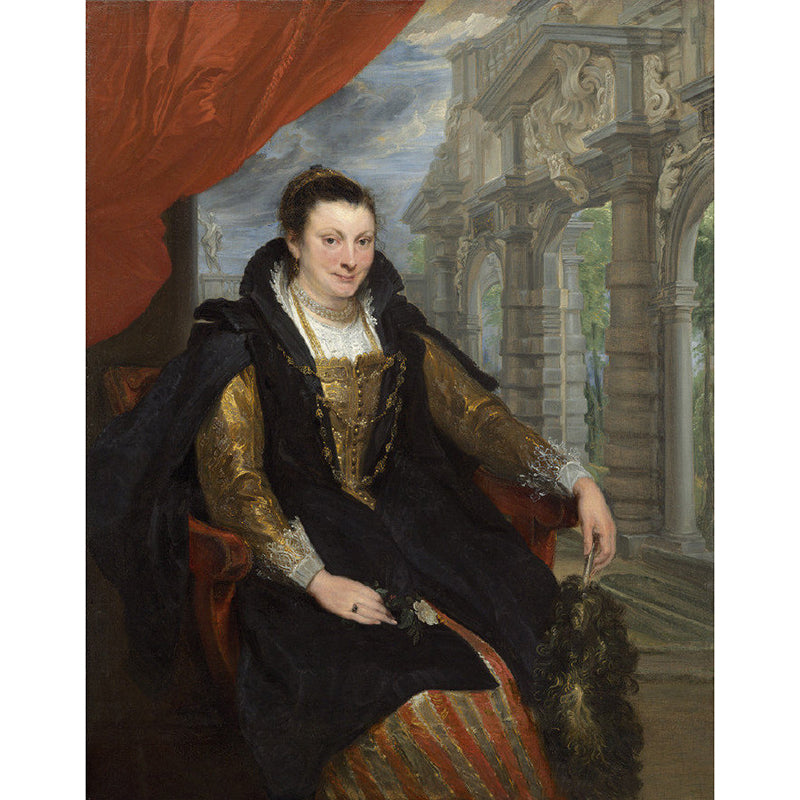 Frendorf | Braun Isabella Brant Wandmalereien Porträt Klassisch Fleckenresistente Wandverkleidung