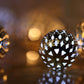 Solar-Lichterkette, marokkanischer Ball, bunte LED-Weihnachtsbeleuchtung, Eisenkugeln, Dekoration für den Außenbereich