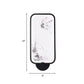 Frendorf | Acryl Rechteck Wandmural Licht Chinesischer Stil LED schwarze wandmontierte Lampe mit Vogel Muster