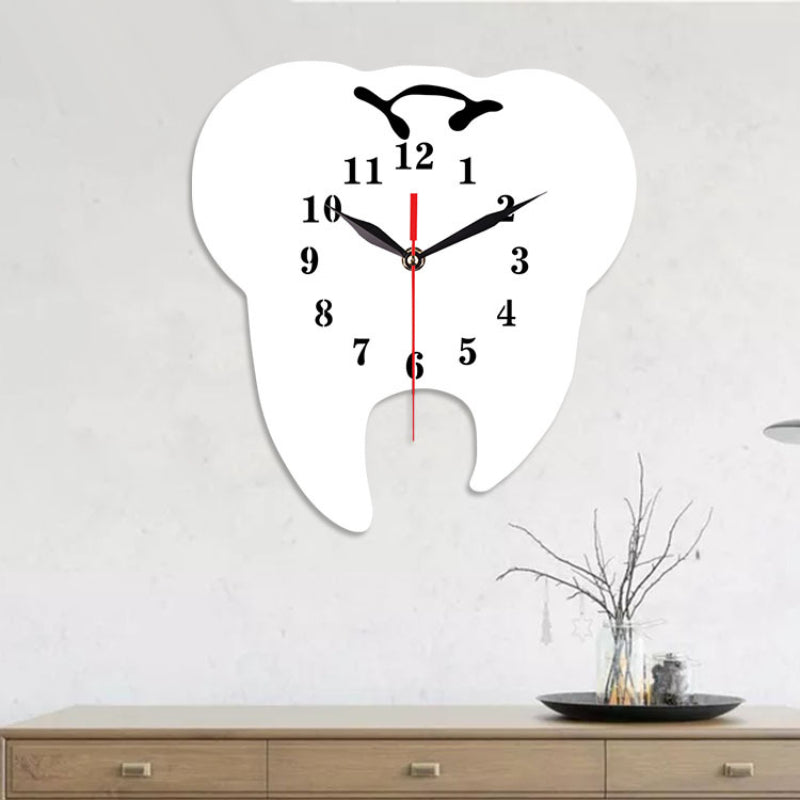 Zahnarztpraxis Themed Stille Wanduhr