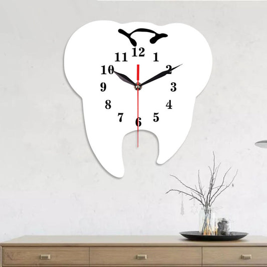 Zahnarztpraxis Themed Stille Wanduhr