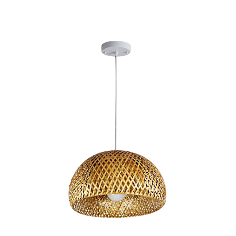 Frendorf | BambooHaven Hängeleuchte | Rustikaler Stil | Handgefertigt | Umweltfreundliche Bambuslampe | Dekorative Pendelleuchte