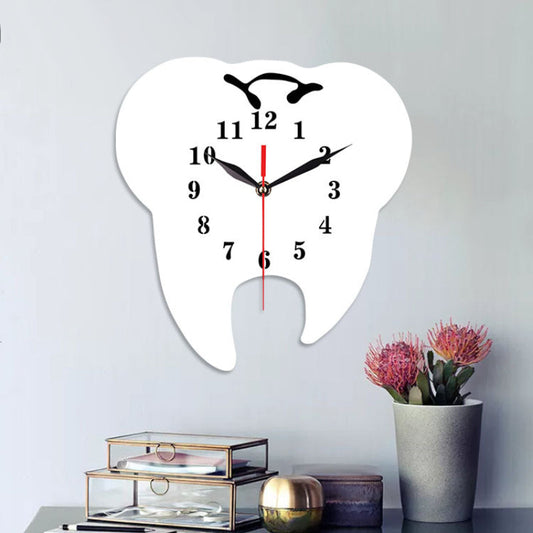 Zahnarztpraxis Themed Stille Wanduhr