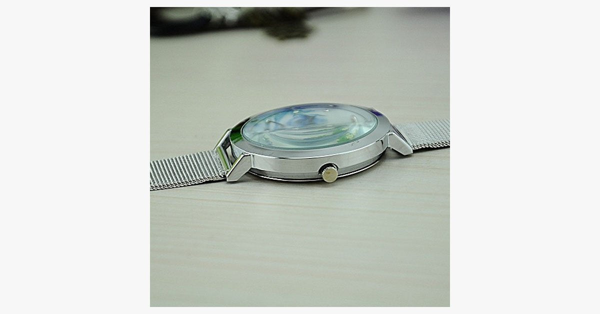 Frendorf | Blaue Rose Uhr