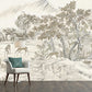 Frendorf | Whole Trees Mural Wallpaper für Schlafzimmer Fantasy Forest Wandkunst in Beige, Fleckenresistent