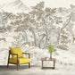 Frendorf | Whole Trees Mural Wallpaper für Schlafzimmer Fantasy Forest Wandkunst in Beige, Fleckenresistent