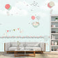 Frendorf | Pastel Kleur Cartoon Behang Muur Volledige Maat Konijnen Ballon Reis Patroon Wanddecoratie voor Kinderkamer