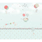 Frendorf | Pastel Kleur Cartoon Behang Muur Volledige Maat Konijnen Ballon Reis Patroon Wanddecoratie voor Kinderkamer