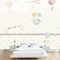Frendorf | Pastel Kleur Cartoon Behang Muur Volledige Maat Konijnen Ballon Reis Patroon Wanddecoratie voor Kinderkamer