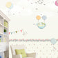 Frendorf | Pastel Kleur Cartoon Behang Muur Volledige Maat Konijnen Ballon Reis Patroon Wanddecoratie voor Kinderkamer