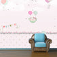 Frendorf | Pastel Kleur Cartoon Behang Muur Volledige Maat Konijnen Ballon Reis Patroon Wanddecoratie voor Kinderkamer