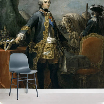 Frendorf | Illustration Genteel Man Wandbekleding Full Size Wandmural Decal voor Haard, Aangepast Afdrukken