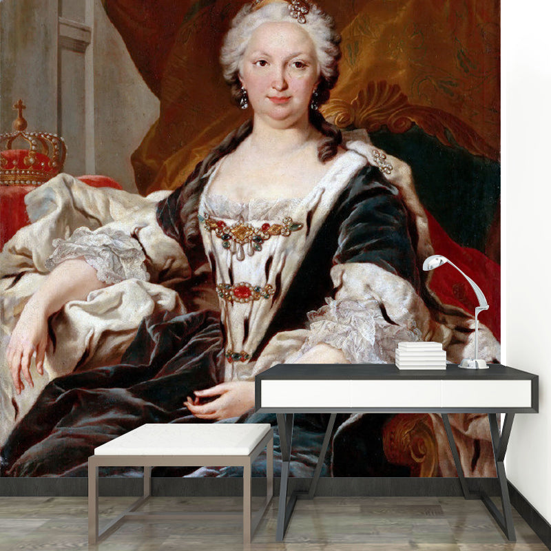 Frendorf | Feuchtigkeitsbeständiges Glamouröse Frauen Wandbild Non-Woven Nostalgische Wandkunst für den Kamin
