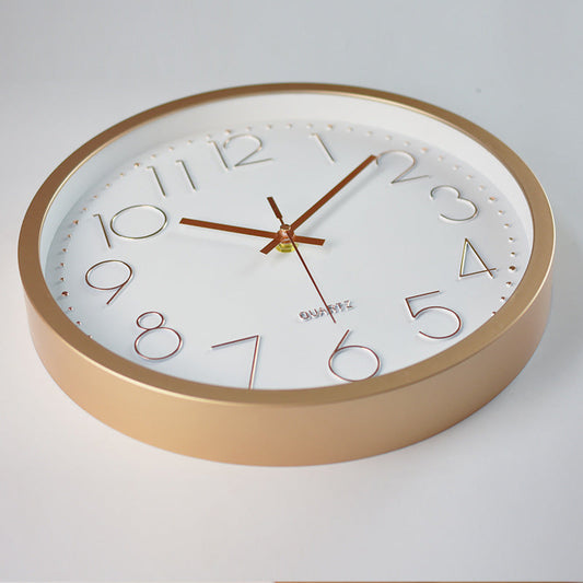 Einfaches Design 3D Lautloser Klassenraum-Wanduhr 30 cm